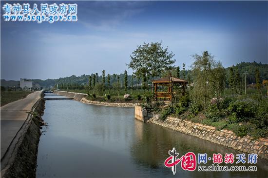 西龙镇万沟村美丽万沟河